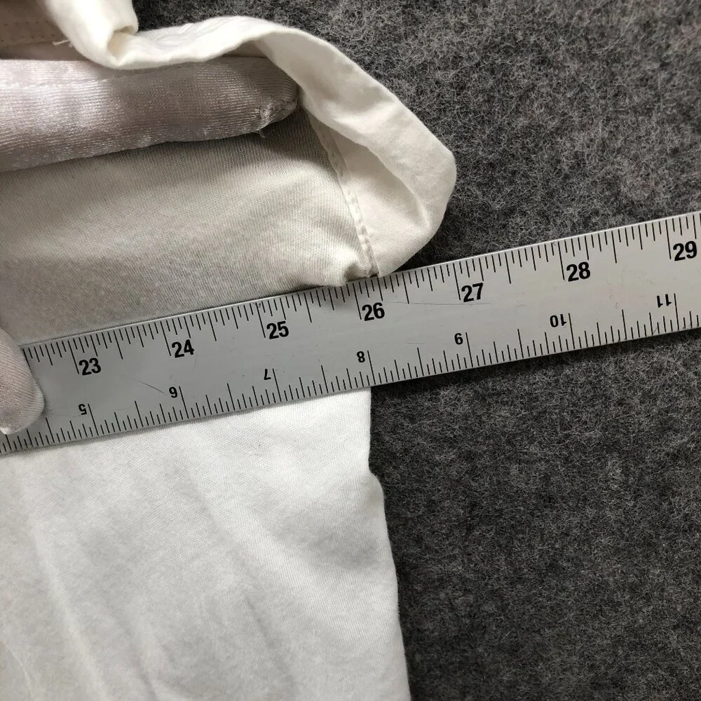 Splendid Short Sleeve Paige Shirt Womens L White Button Up Lightweight Raw Edge - Picture 8 of 10